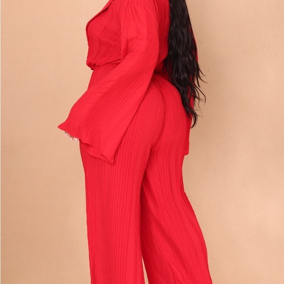 PrettyLittleThing Red Jumpsuit - Picture 5 of 6